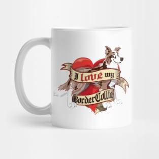 I Love My Border Collie - Brown Merle Mug